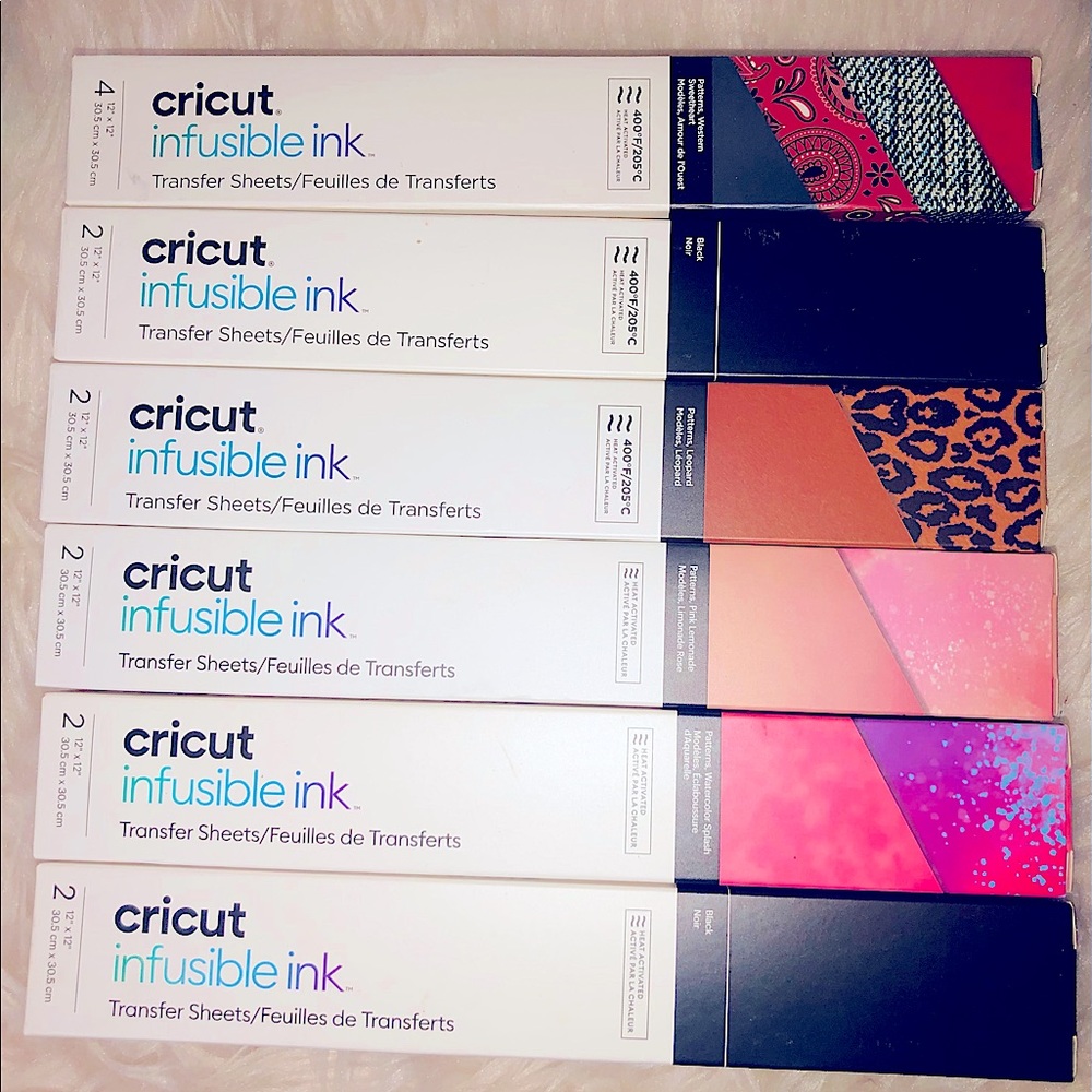 Set of 5: New infusible ink transfer.